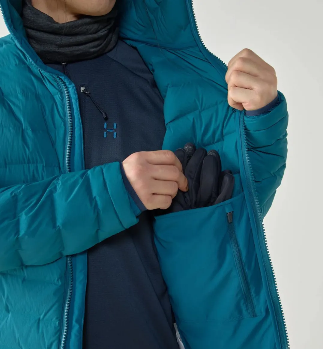 Haglöfs Men's Spitz Down Hood Deep Teal