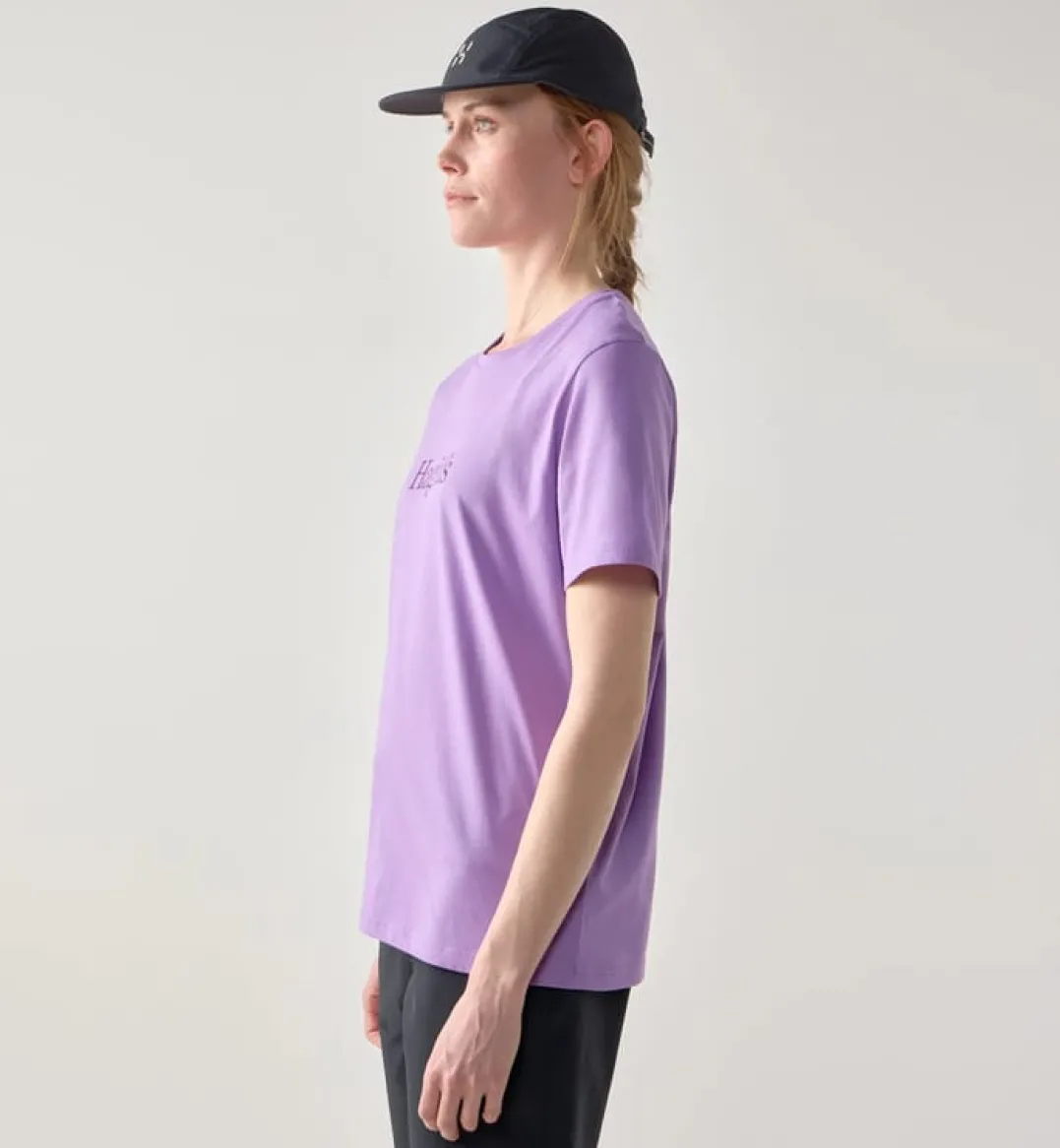 Haglöfs Outsiders Tee Women Purple Ice