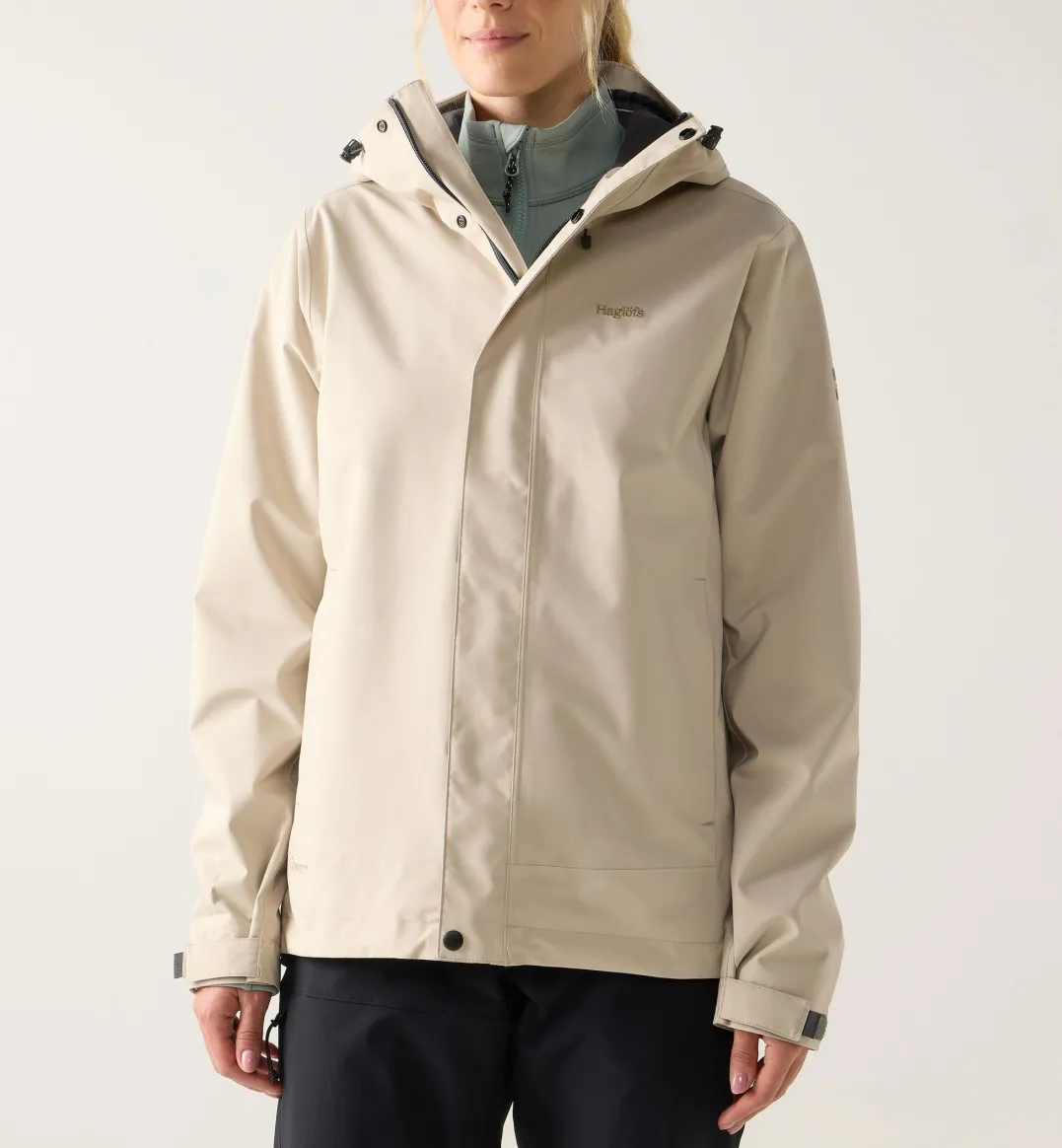 Haglöfs Women's Breeze Proof Jacket Chalk Beige