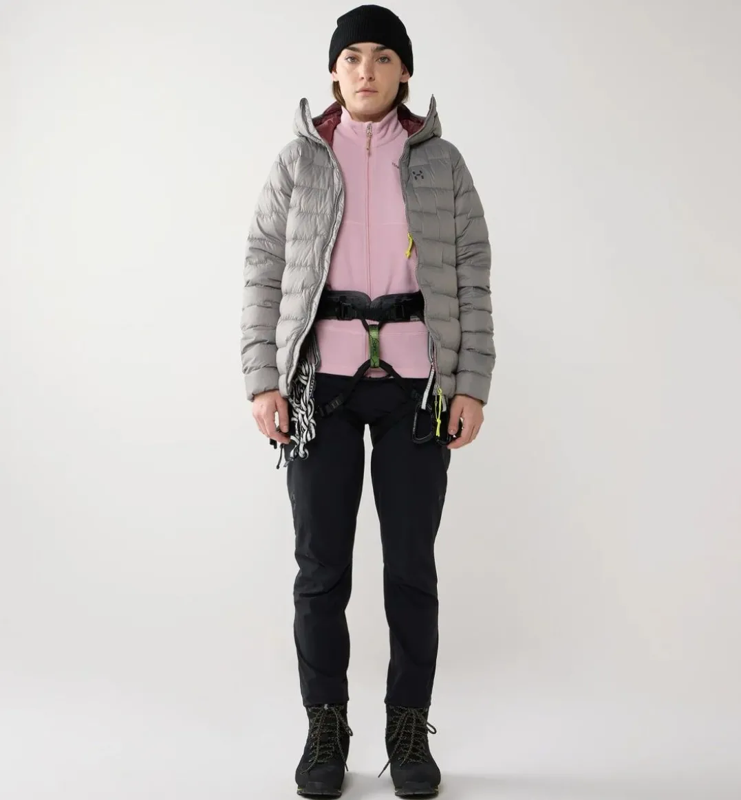Haglöfs Women's Roc Flash Down Hood Stone Brick