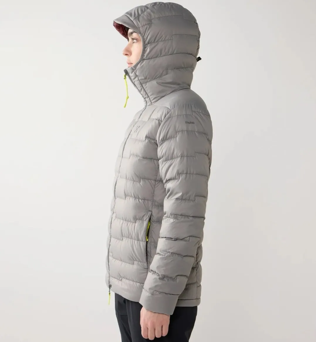Haglöfs Women's Roc Flash Down Hood Stone Brick