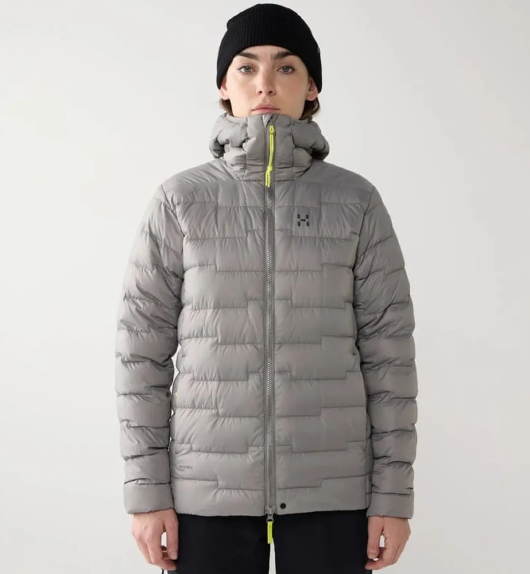 Haglöfs Women's Roc Flash Down Hood Stone Brick