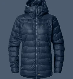 Haglöfs Women's Roc Flash Down Hood Tarn Blue