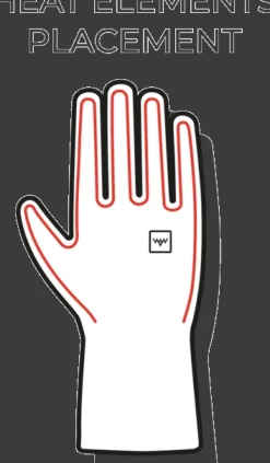 Heat Experience Heated Everyday Gloves Black