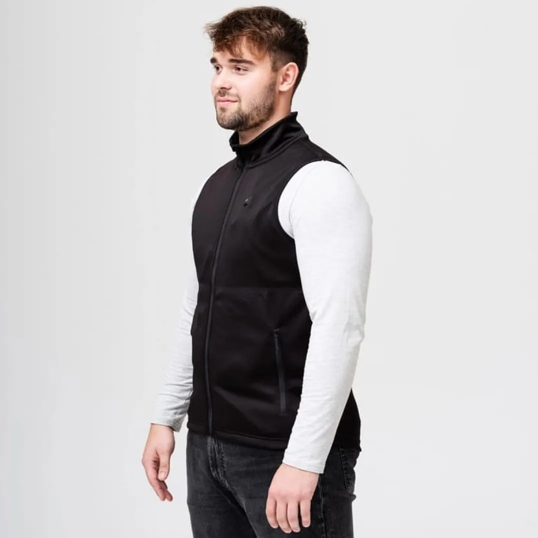 Heat Experience HeatX Heated Fleece Vest Mens Black