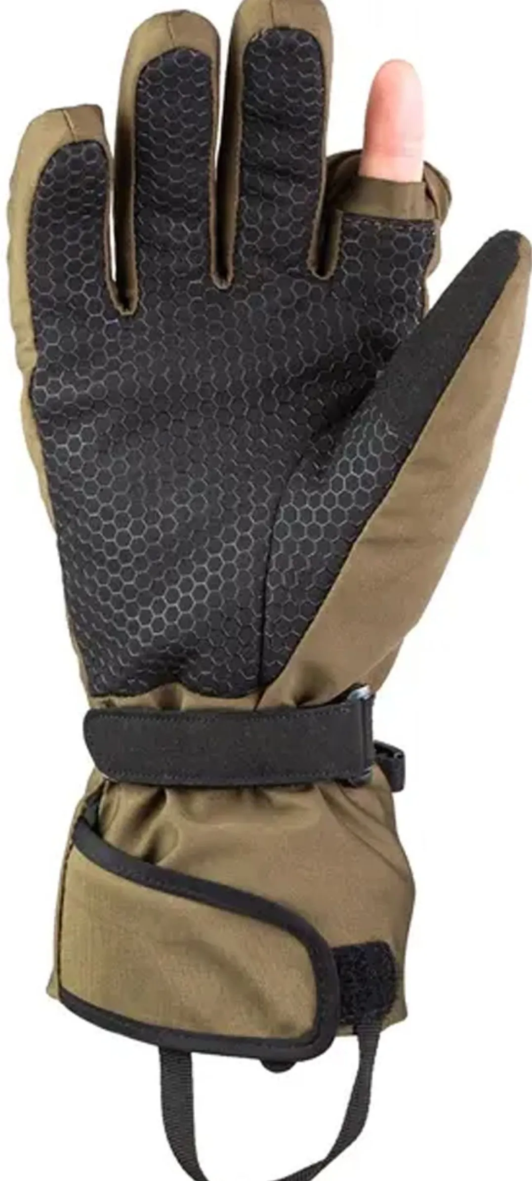 Heat Experience HEHS heated hunting gloves Green/black