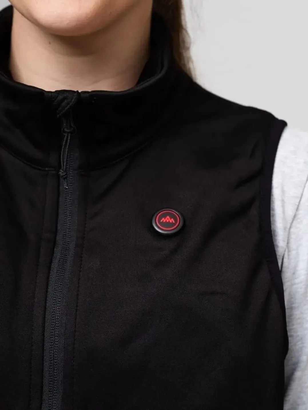 Heat Experience Women's HeatX Heated Fleece Vest Black
