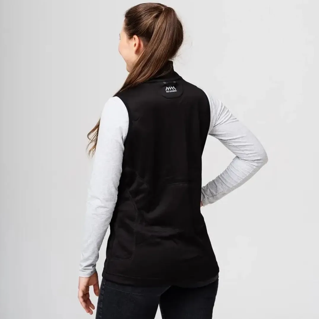 Heat Experience Women's HeatX Heated Fleece Vest Black