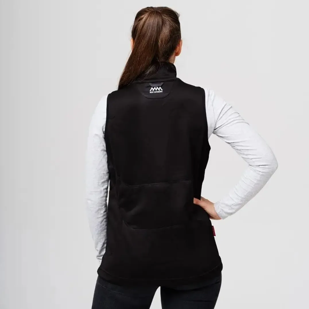 Heat Experience Women's HeatX Heated Fleece Vest Black