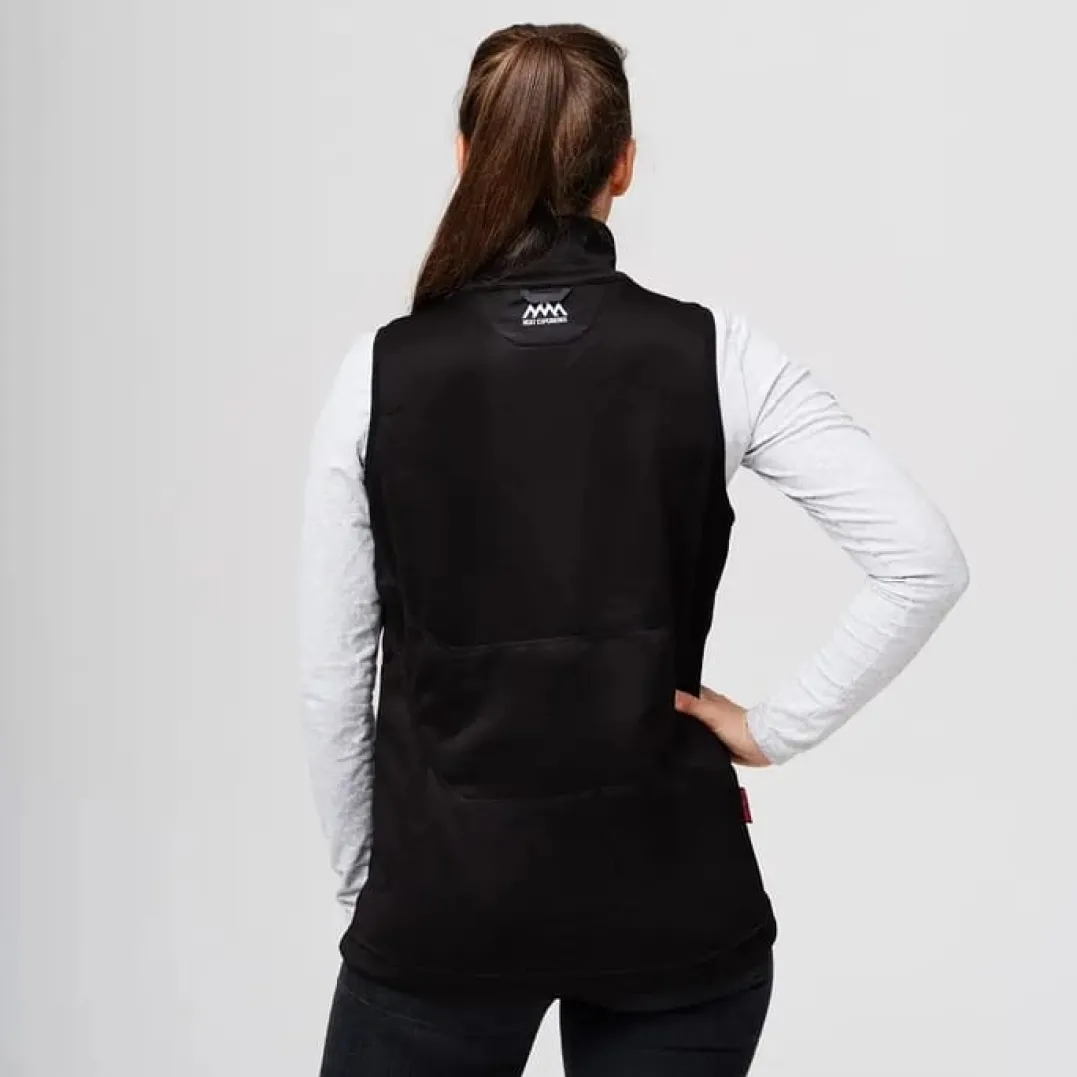 Heat Experience Women's HeatX Heated Fleece Vest Black