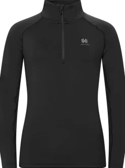 Hellner Core Running Halfzip LS Tee Wmn Black Beauty