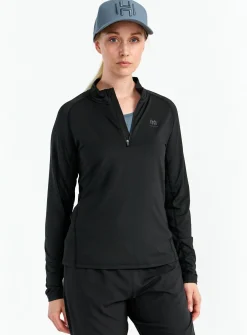 Hellner Core Running Halfzip LS Tee Wmn Black Beauty