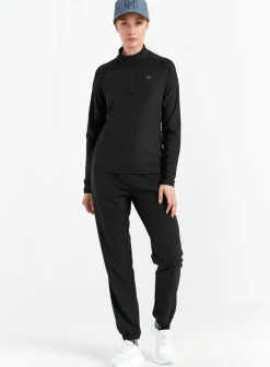 Hellner Core Running Halfzip LS Tee Wmn Black Beauty