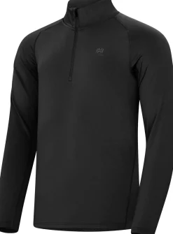 Hellner Core Running Halfzip LS Tee Men Black Beauty