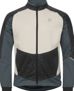 Hellner Men's Sårjås XC Ski Jacket Stormy Weather/Asphalt/Off White