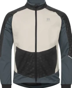 Hellner Men's Sårjås XC Ski Jacket Stormy Weather/Asphalt/Off White