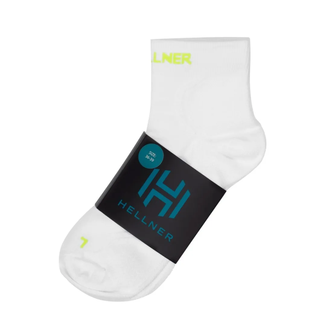 Hellner Running Mid Sock 2-P Bright White