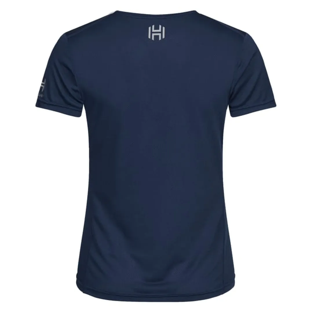 Hellner Tossis Mesh Tee Wmn Dress Blues