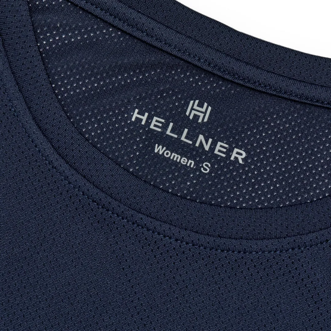 Hellner Tossis Mesh Tee Wmn Dress Blues