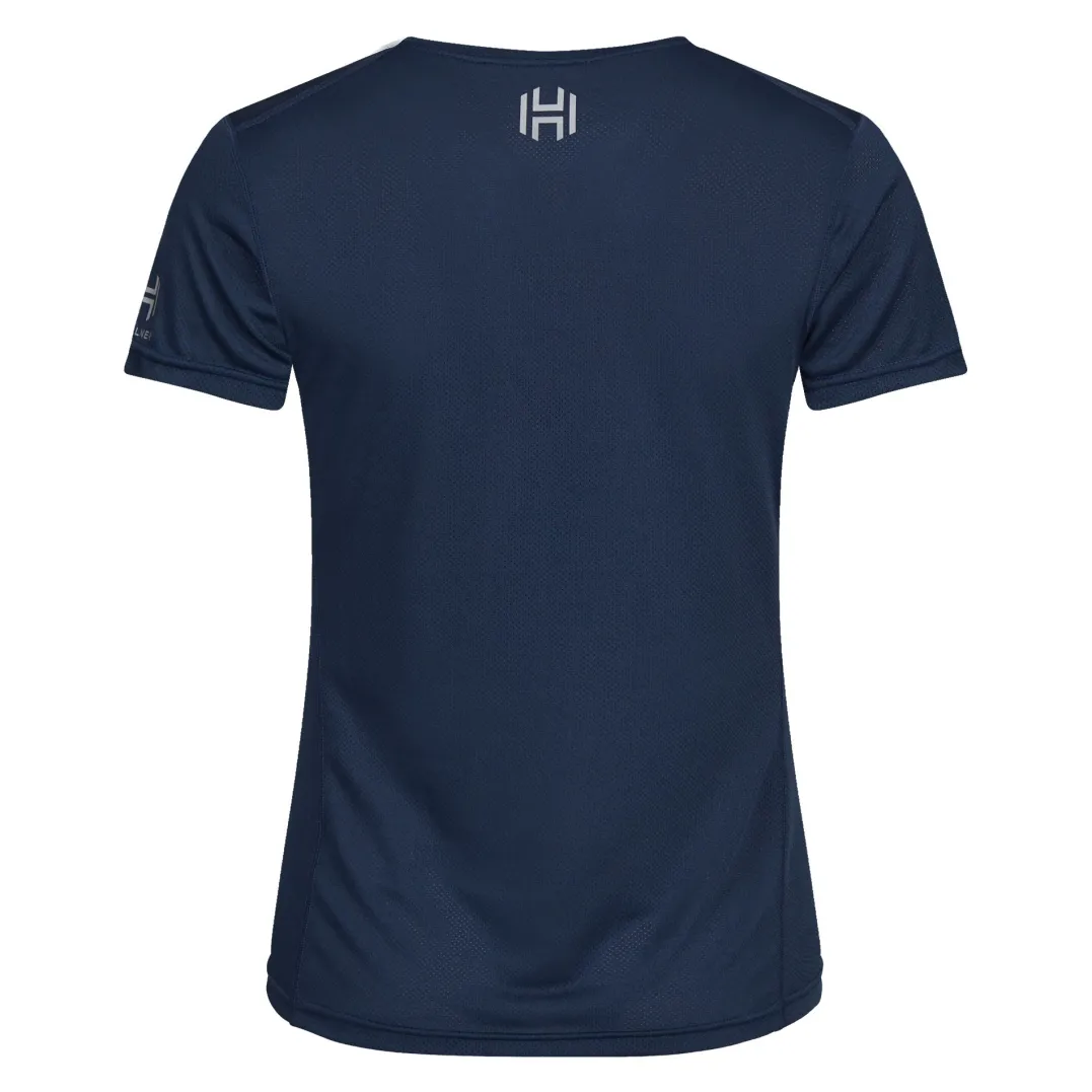 Hellner Tossis Mesh Tee Wmn Dress Blues