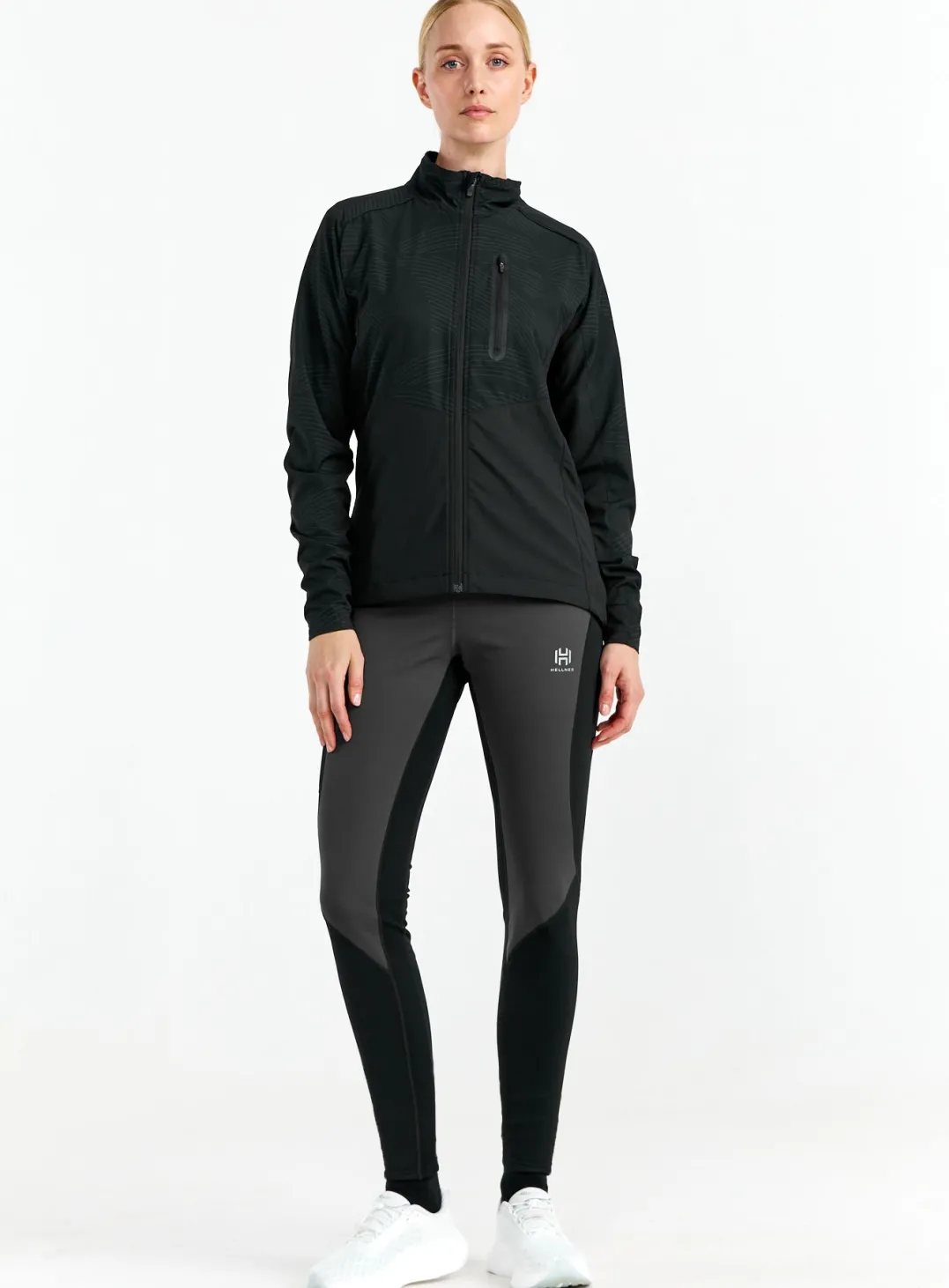 Hellner Women's Nautanen Winter Windblock Tights Phantom/Black Beauty