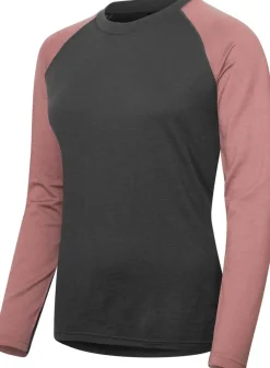 Hellner Wool Warm Base Layer Ls Wmn Phantom/Burlwood