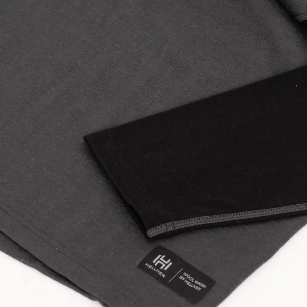 Hellner Wool Warm Base Layer Ls Men Phantom/Black Beauty