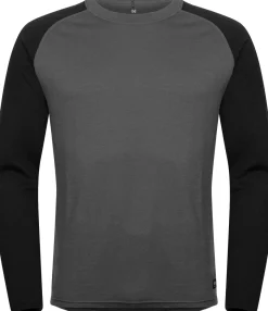 Hellner Wool Warm Base Layer Ls Men Phantom/Black Beauty