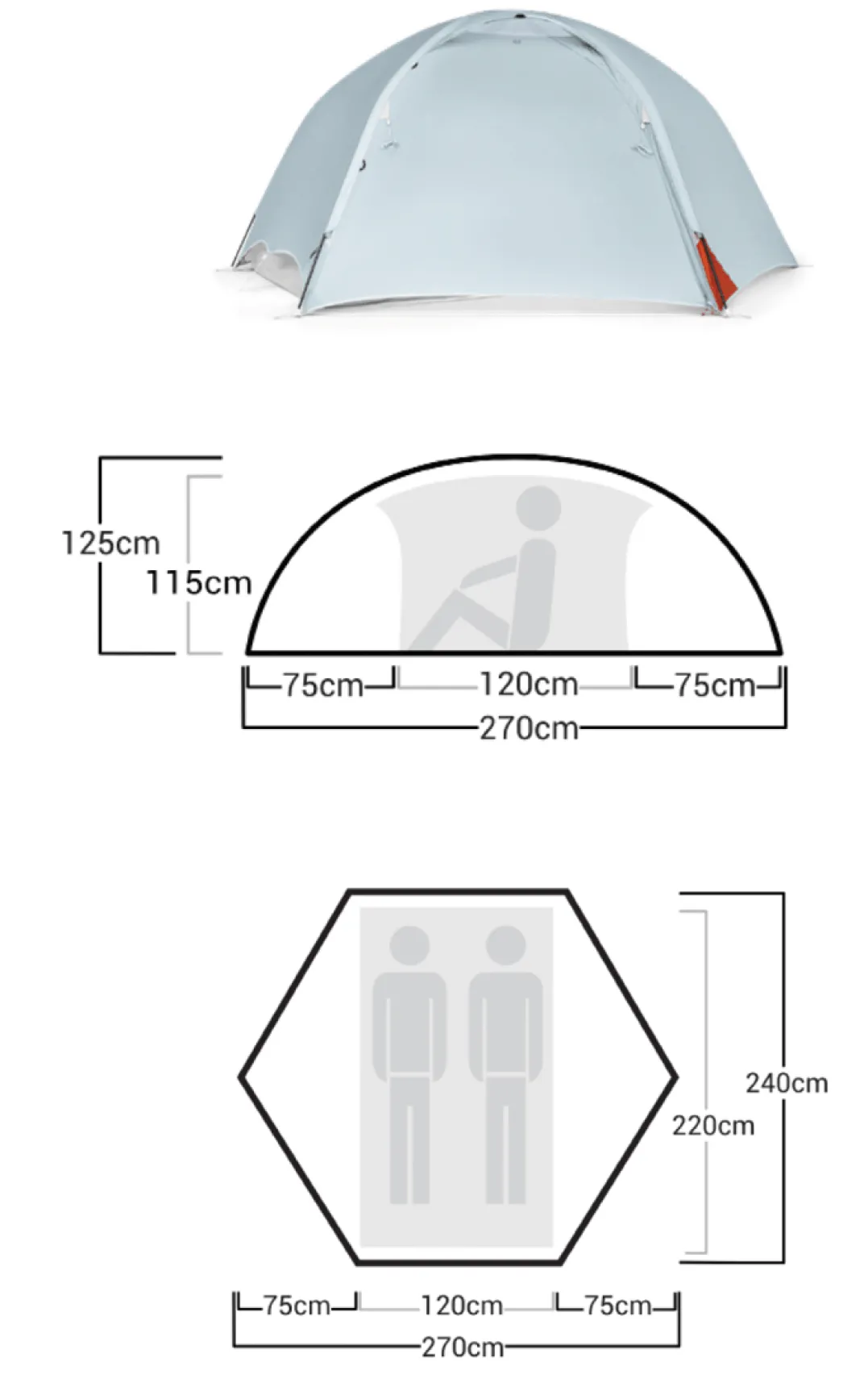 Helsport Superlight Reinsfjell 2 Adventure Grey