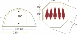 Helsport Varanger Dome 4-6 Outer Tent Incl. Pole Green