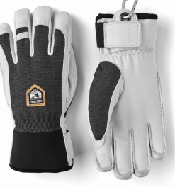 Hestra Army Leather Patrol - 5 Finger Charcoal