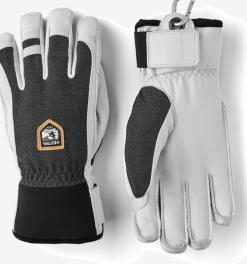 Hestra Army Leather Patrol - 5 Finger Charcoal