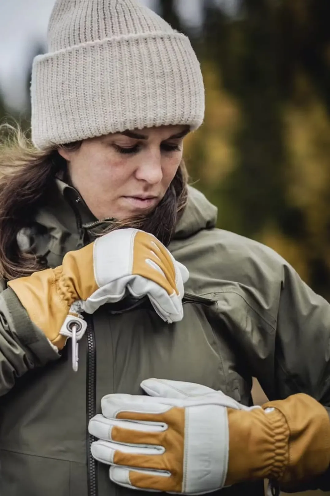 Hestra Fält Guide Glove Natural Yellow/Offwhite
