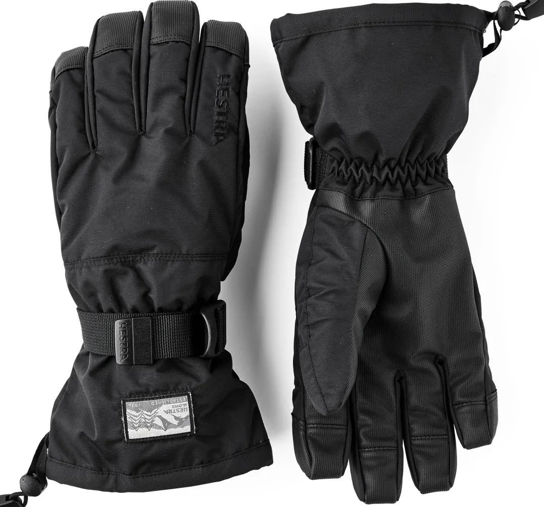 Hestra Gauntlet Sr. - 5 Finger Black/Black