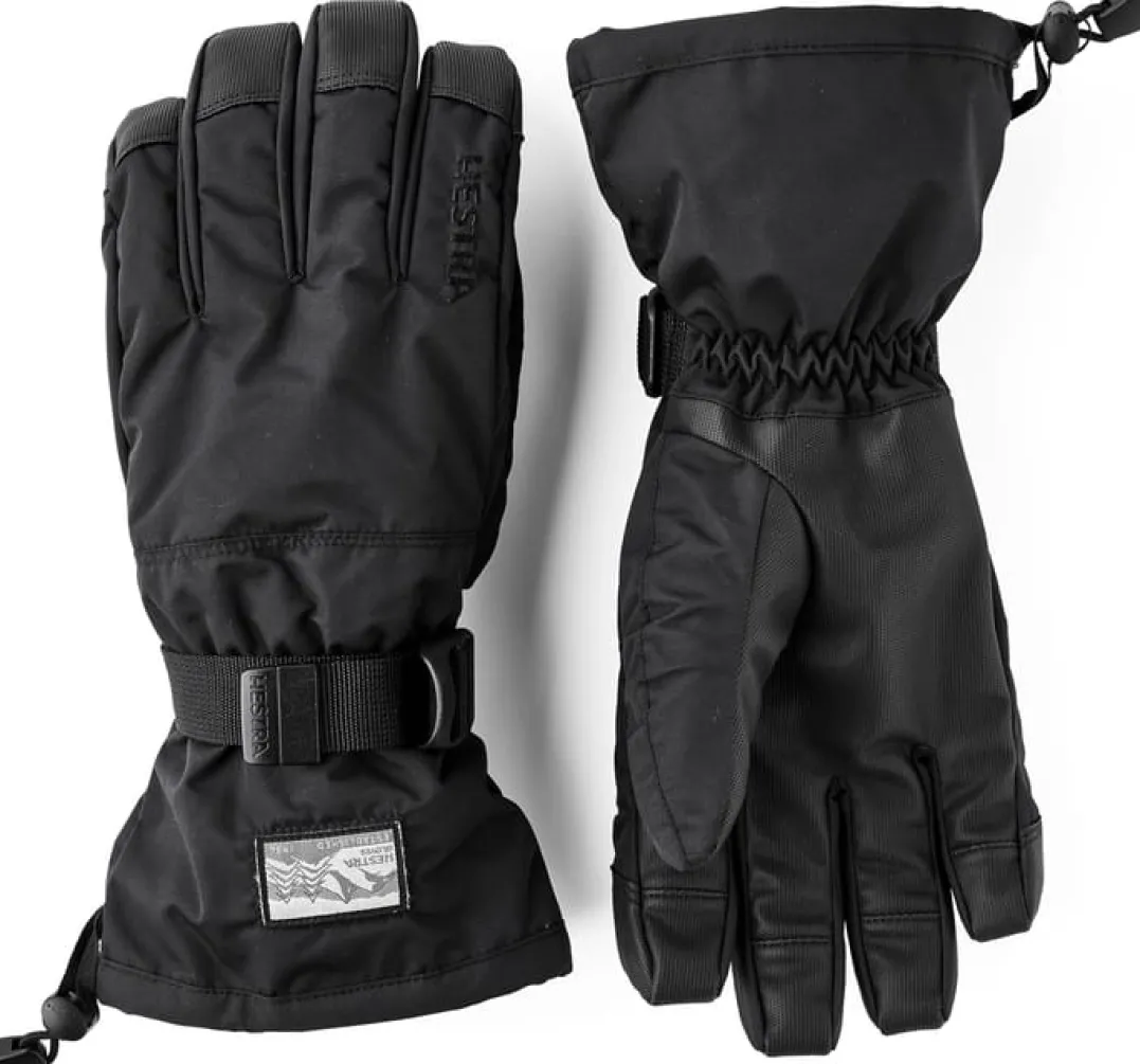 Hestra Gauntlet Sr. - 5 Finger Black/Black