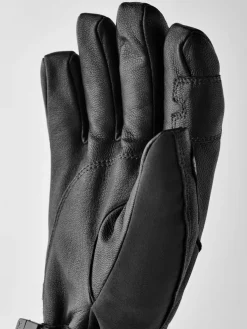 Hestra Heater Gauntlet - 5 Finger Black/Black