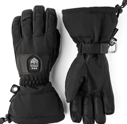 Hestra Heater Gauntlet - 5 Finger Black/Black