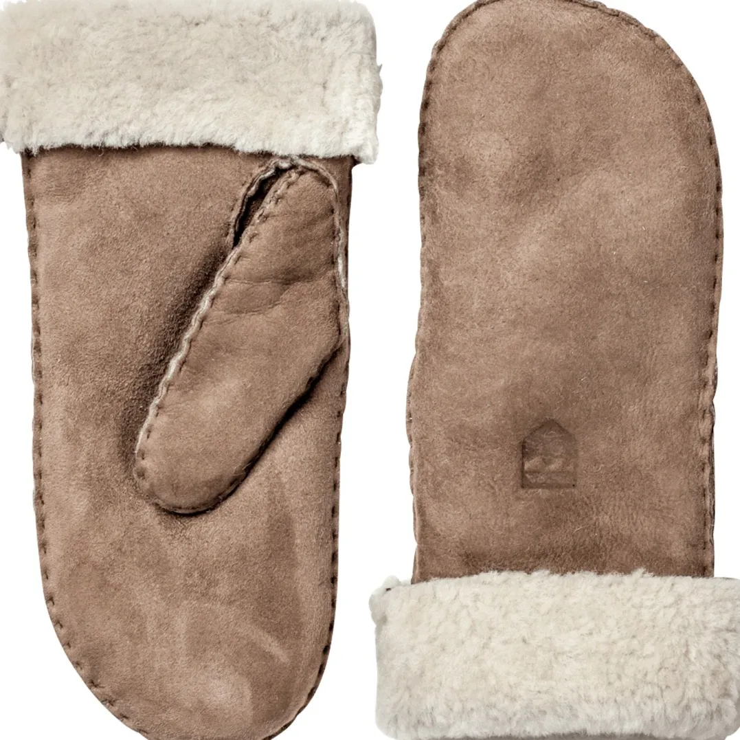Hestra Women's Sheepskin Mitt Beige