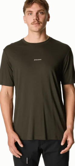 Houdini Men's Tree Message Tee Green Illusion / Houdini Logo