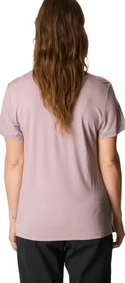 Houdini Women's Tree Message Tee Sky Purple / Retro Rebel
