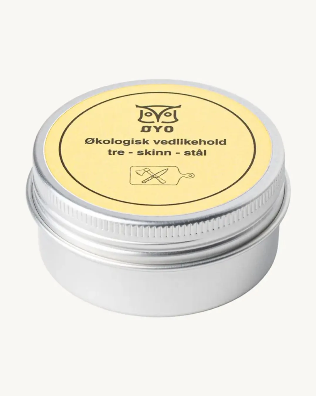 .hv{margin-bottom:16px}Øyo Økologisk Vedlikeholdsvoks Tre-Skinn-Stål Gul