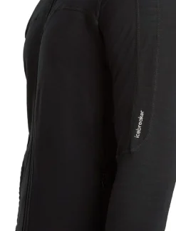 Icebreaker Men Merinoblend300 Realfleece™ Descend Ls Zip Hoodie Black