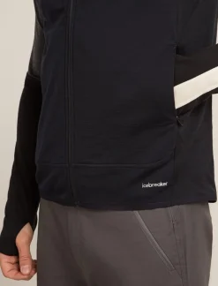 Icebreaker Men Merino Blend 300 Realfleece™ Descender Vest Black