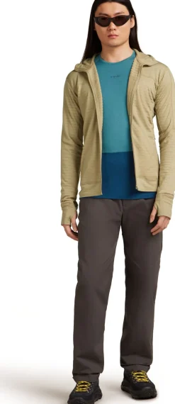 Icebreaker Men Merino Blend 300 Realfleece™ Descender Ls Zip Hoodie Flagstone