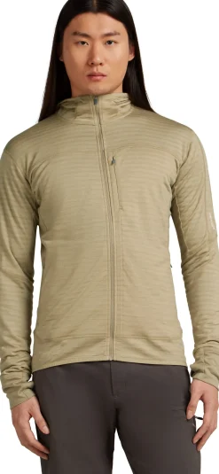 Icebreaker Men Merino Blend 300 Realfleece™ Descender Ls Zip Hoodie Flagstone