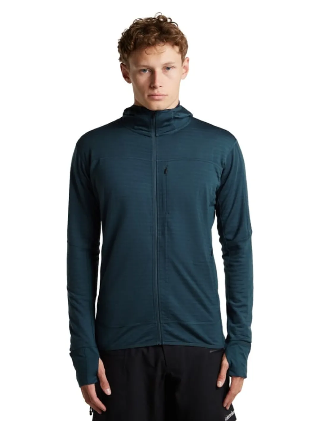 Icebreaker Men Merinoblend300 Realfleece™ Descend Ls Zip Hoodie Abyss