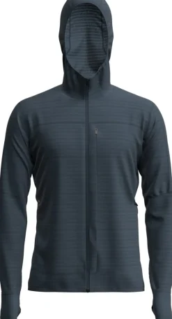 Icebreaker Men Merinoblend300 Realfleece™ Descend Ls Zip Hoodie Abyss