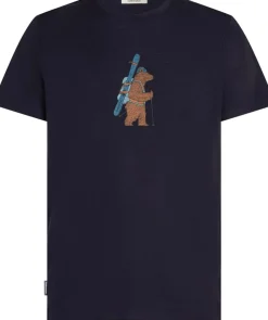Icebreaker Men Merino 150 Tech Lite Ss Tee Bear Tour Midnight Navy