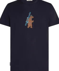 Icebreaker Men Merino 150 Tech Lite Ss Tee Bear Tour Midnight Navy