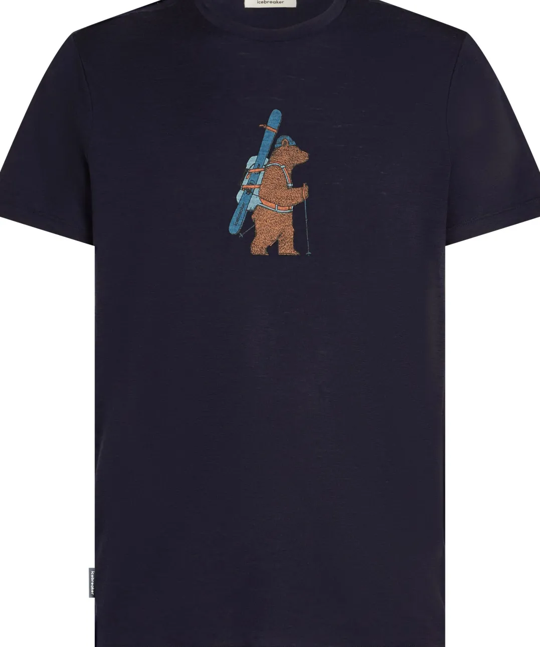 Icebreaker Men Merino 150 Tech Lite Ss Tee Bear Tour Midnight Navy